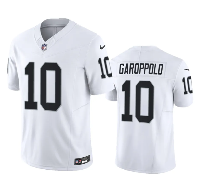 Las Vegas Raiders #10 Jimmy Garoppolo White 2023 F.U.S.E Vapor Untouchable Stitched Football Jersey